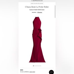 Size 12 in the red dress and size 10 in blue dress.